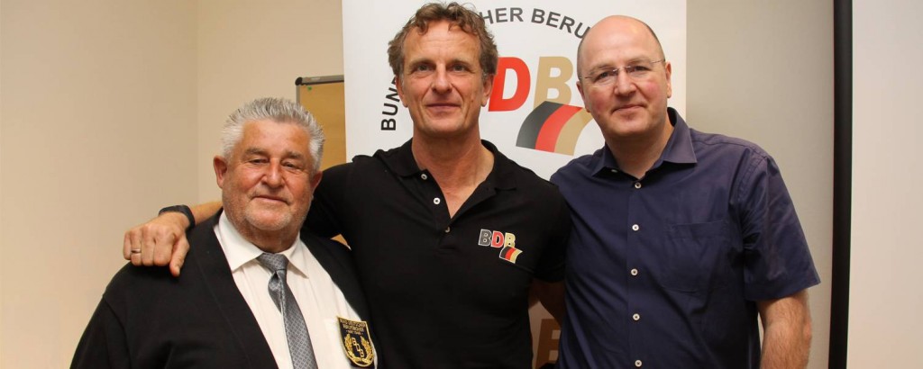 von links: Vize-Präsident Sport Volker Grill, Präsident Thomas Pütz und Vize-Präsident Verwaltung Michael Facklam