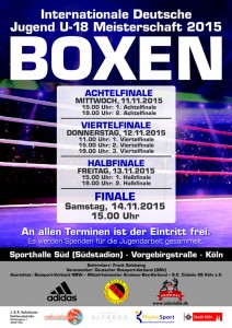 Deutsche Jugendmeisterschaft im Boxen-Plakat