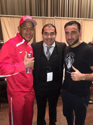 Sullivan Barrera, Erol Ceylan und Karo Murat / Foto: EC Boxing