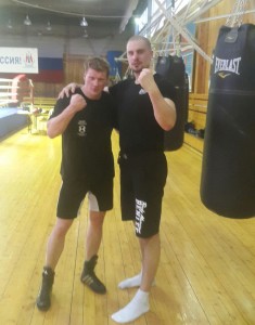 Alexander Povetkin und Adrian Granat / Foto: EC Boxing